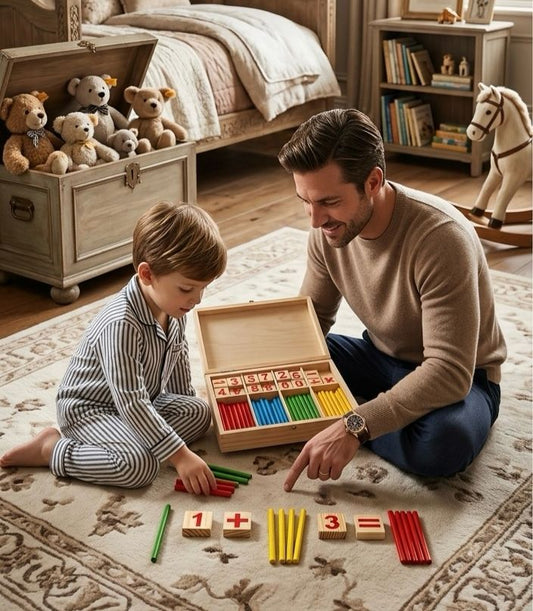 Wooden Math Learning Box