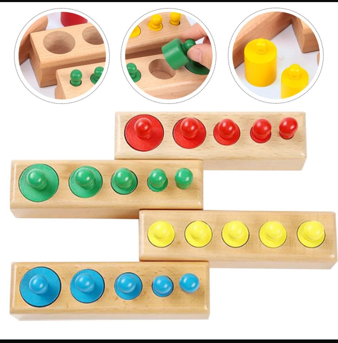 Montessori Wooden Peg Counting Board
