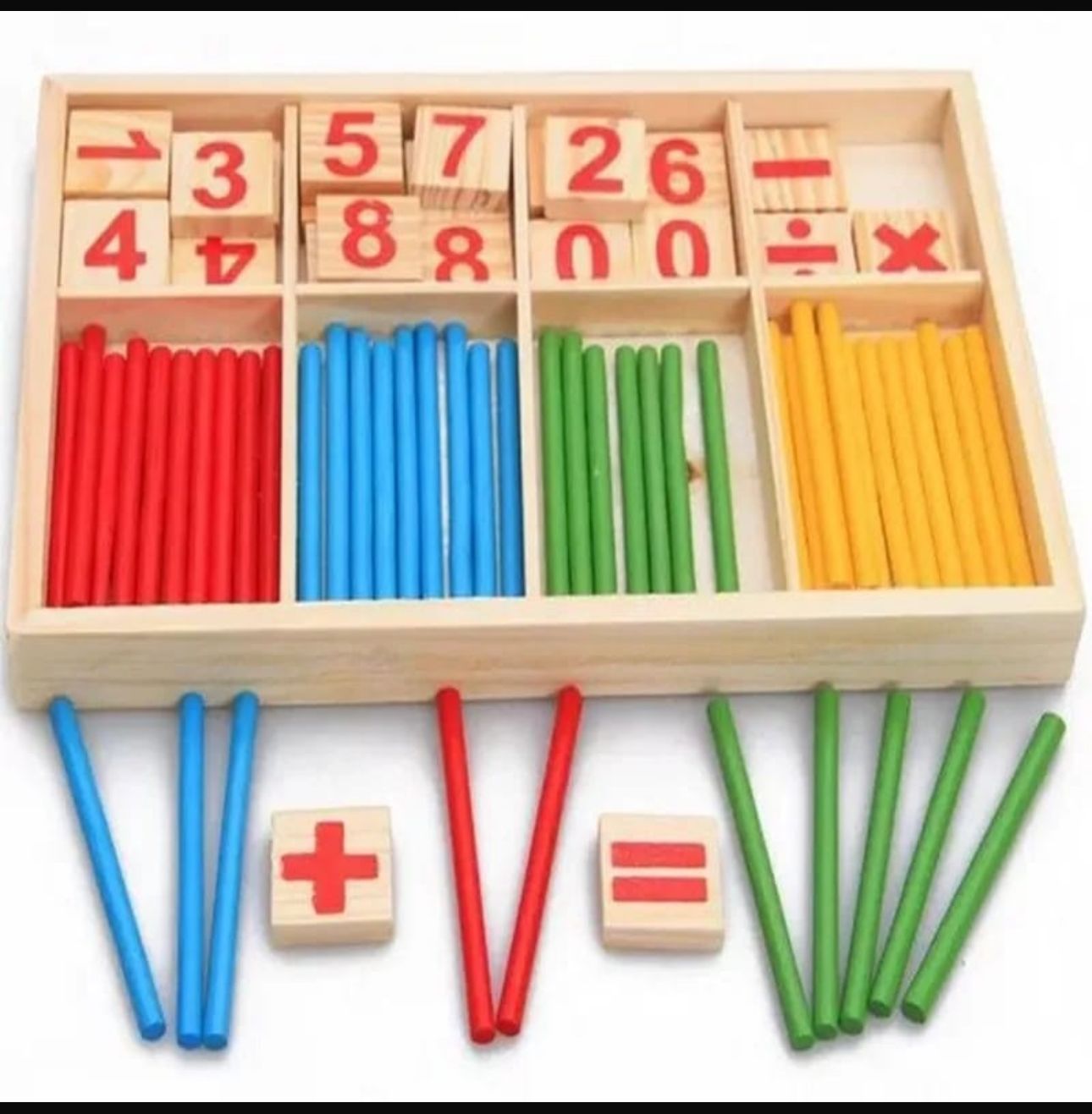 Wooden Math Learning Box
